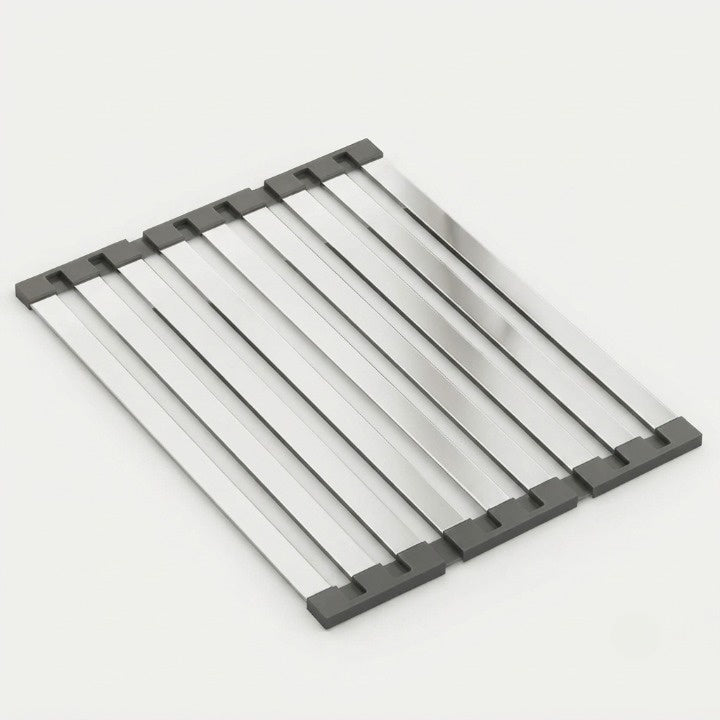 Sink Rack Stainless Steel Draining Heat-Resistant Non-Slip Corners