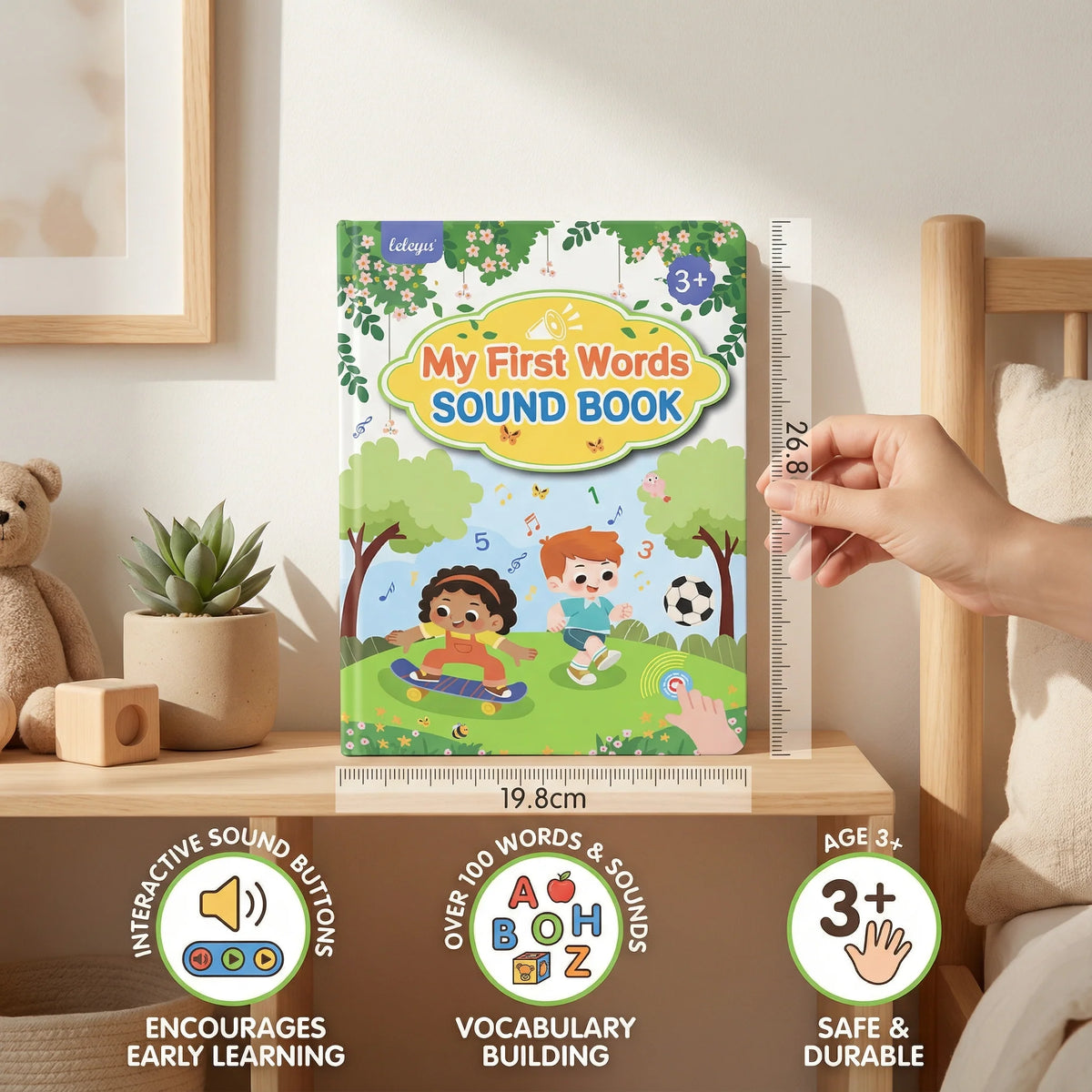 Sound Book English Audio Buttons Colorful Illustrations