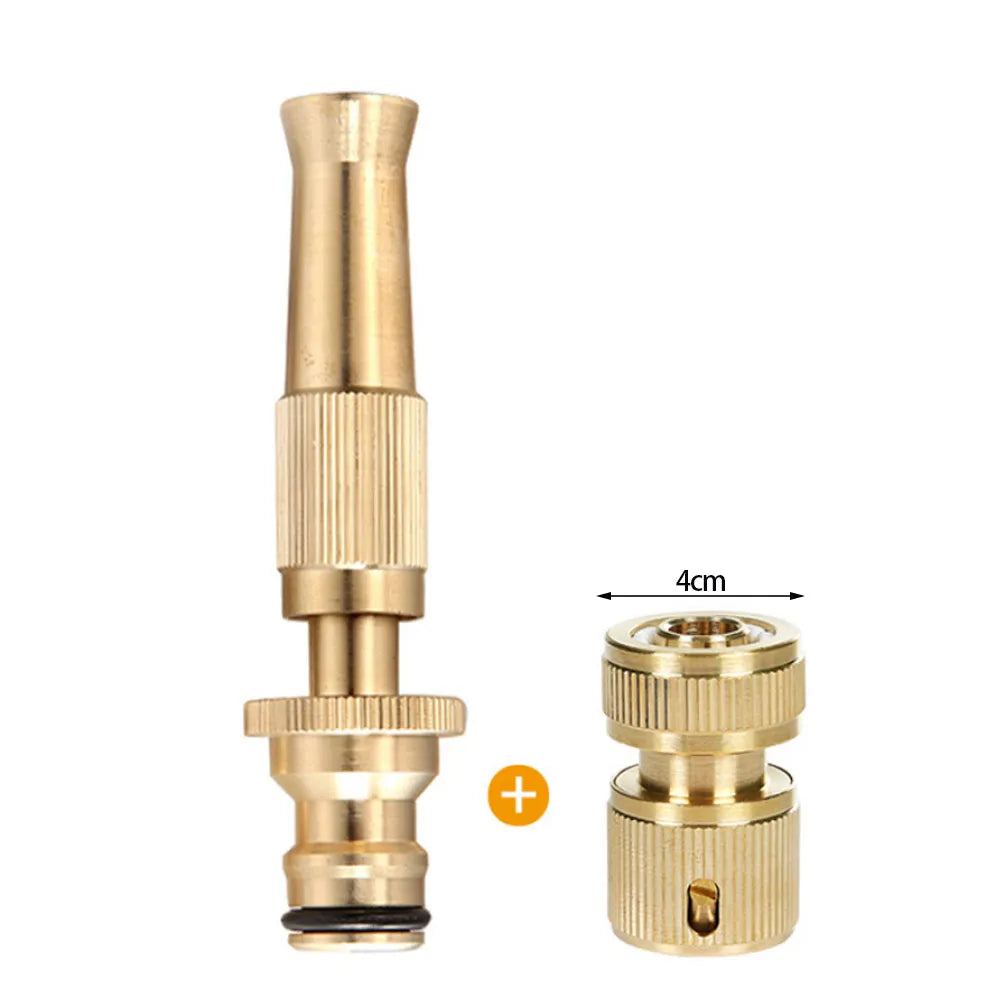 Spray Nozzle Brass High-Pressure Adjustable Jet & Fan