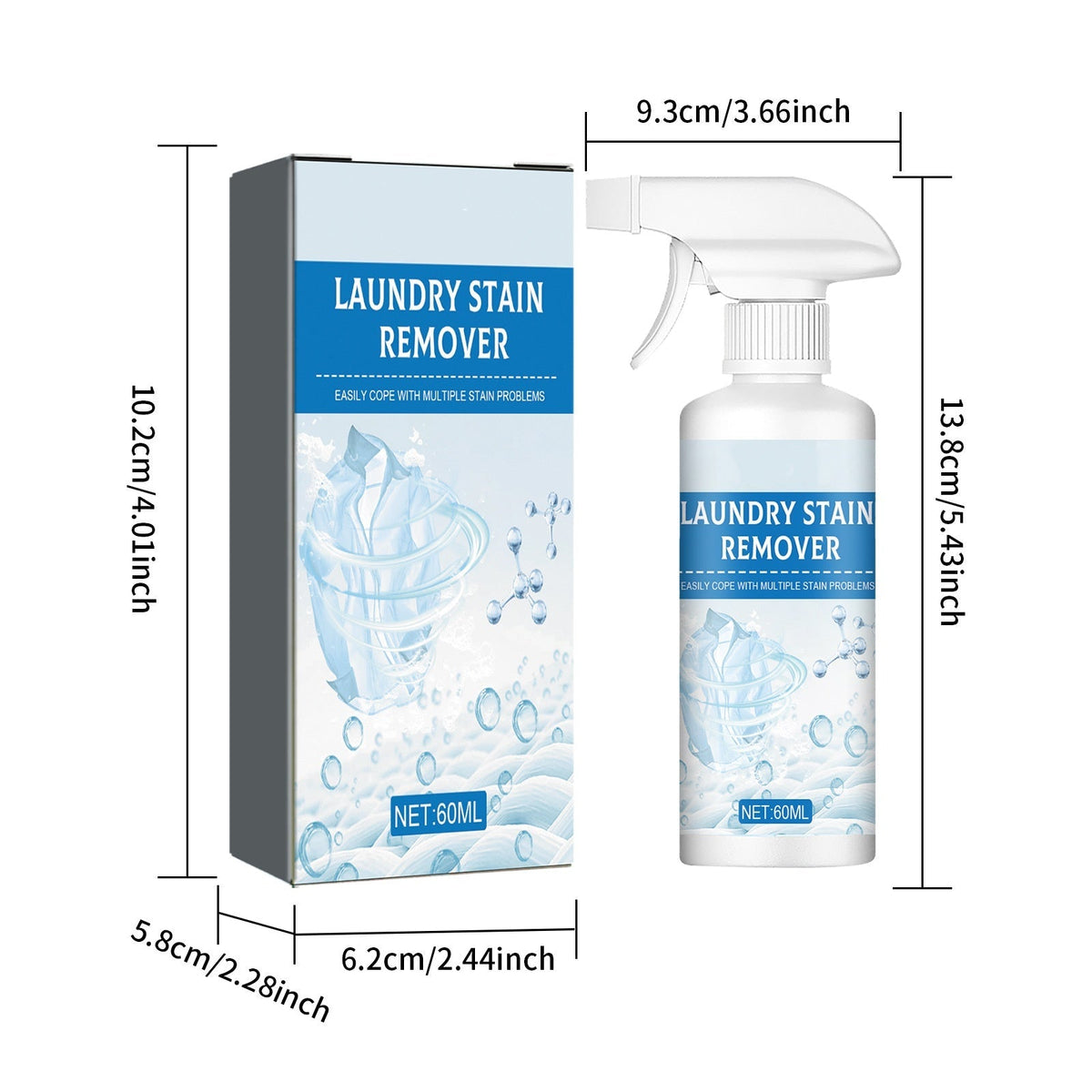 Stain Remover Spray Instant Gentle on Delicates 60ml