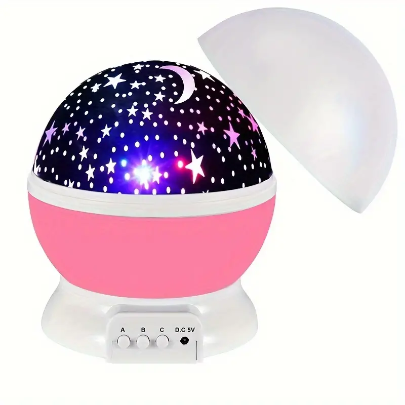 Star Projector Night Light USB Rechargeable Built-In Speaker