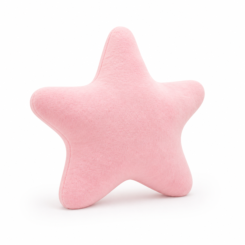 Plush & Cotton Star-Shaped Kids' Room Pillow (40-Cm)