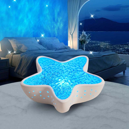 Starfish Projector Night Light 7-Color Battery-Powered