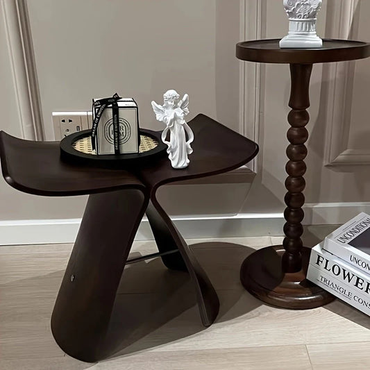 Stool Sculptural Butterfly Curved Seat