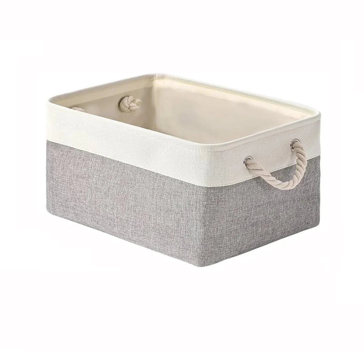 Storage Basket Linen Lightweight Shape-Retaining Wipe-Clean