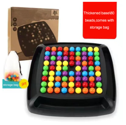 Strategy Game Compact Plastic Colorful Marbles