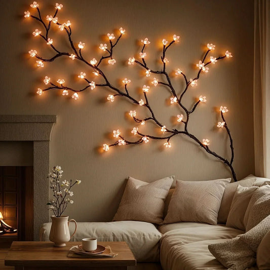 String Lights Cherry Blossom Warm White 72 LEDs Indoor Outdoor