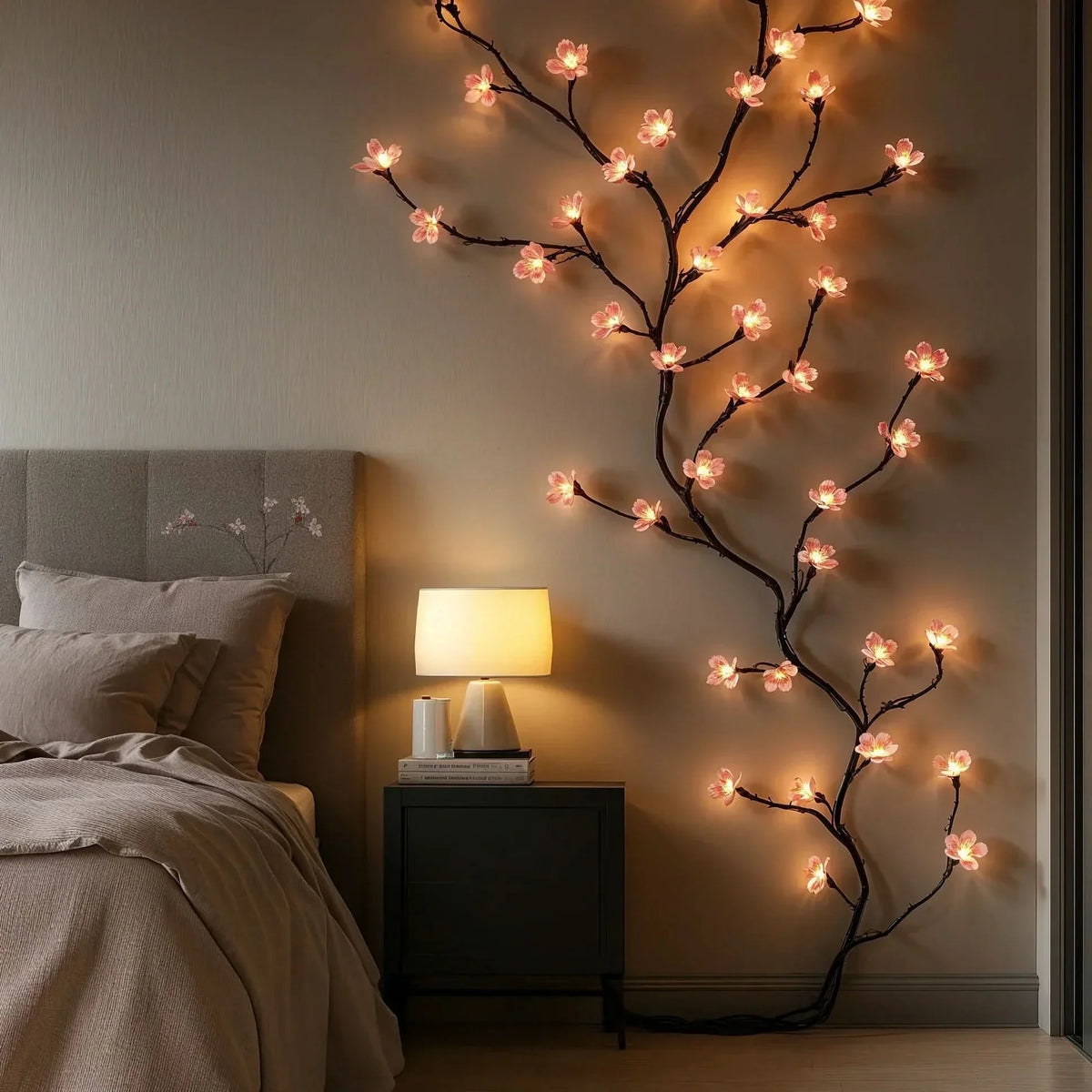 String Lights Cherry Blossom Warm White 72 LEDs Indoor Outdoor