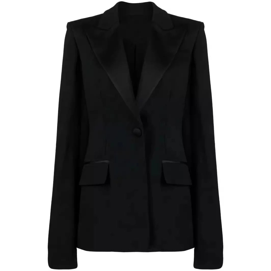 Suit Set Cape Sleeves Flared Trousers