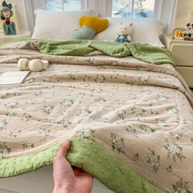 Summer Blanket Ultra Thin Breathable Polyester Floral Print