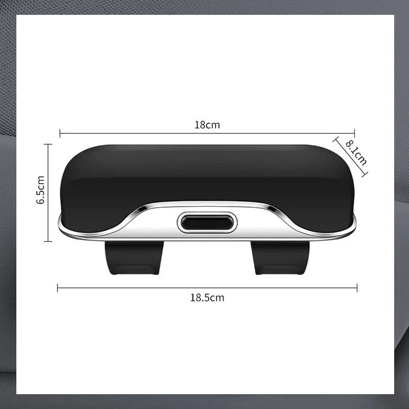 Sun Visor Sunglasses Case Microfiber Lined Elastic Clip