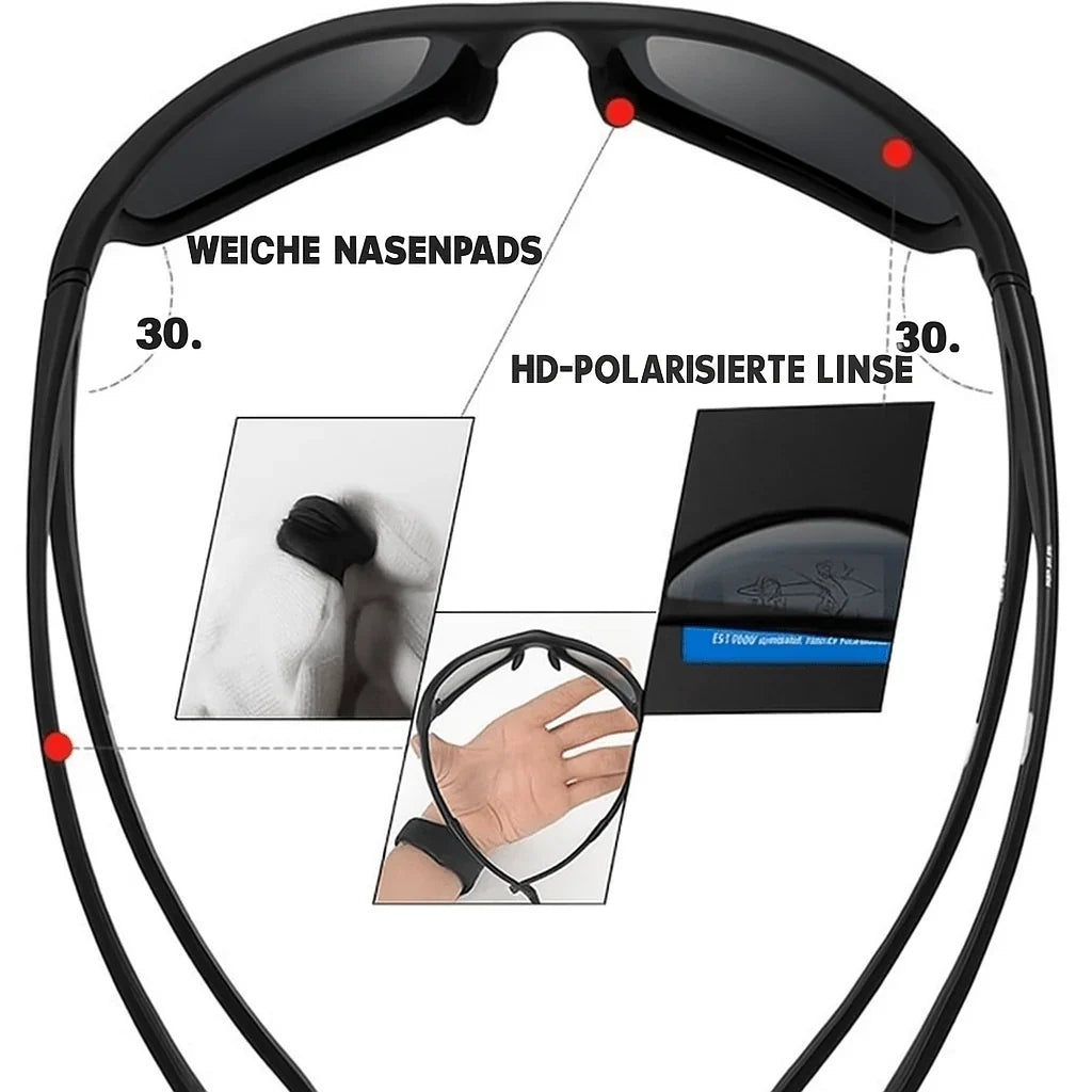 Sunglasses Polarized UV400 Lightweight Non-Slip Fit