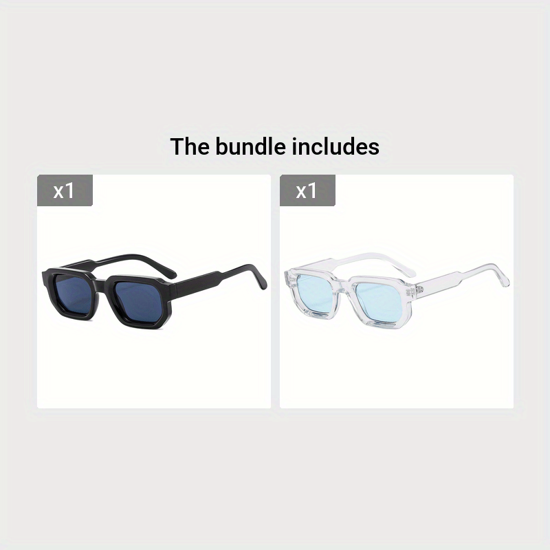 Sunglasses Square Retro Shatterproof Polycarbonate Lightweight
