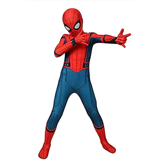 Superhero Costume Stretch Full-Body Suit With Removable Mask