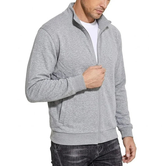 Sweatshirt Jacket Cotton Zip-Up Relaxed Fit