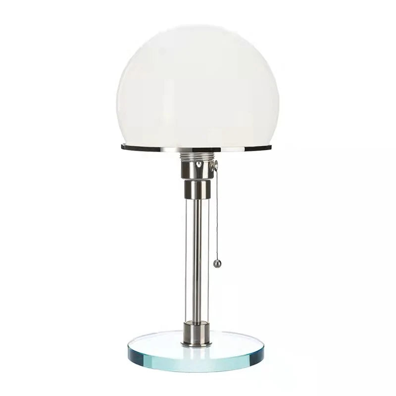 Table Lamp Frosted Glass Shade Three-Color Light