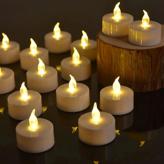 Tea Lights LED Flameless Warm Flickering Set of 6
