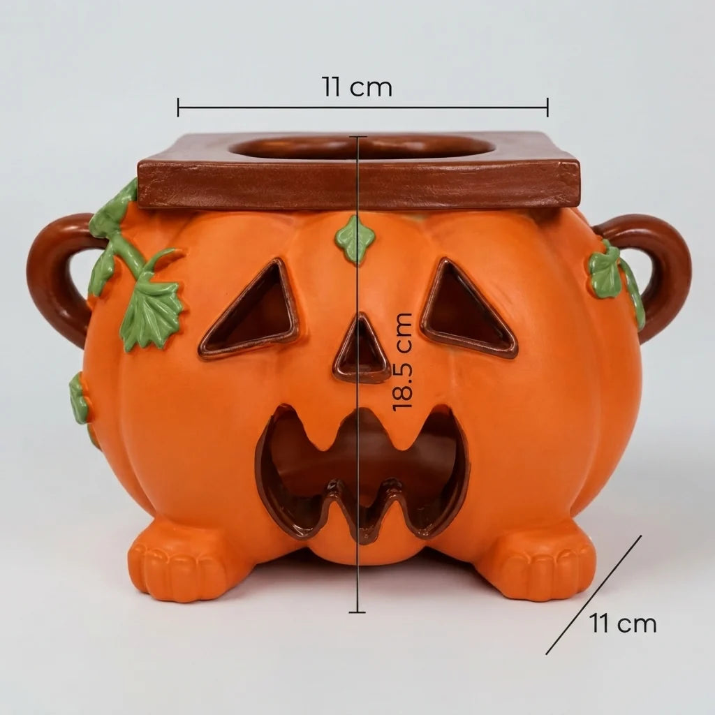 Tissue Box Cover Jack-O'-Lantern Design Fits Standard Square Boxes