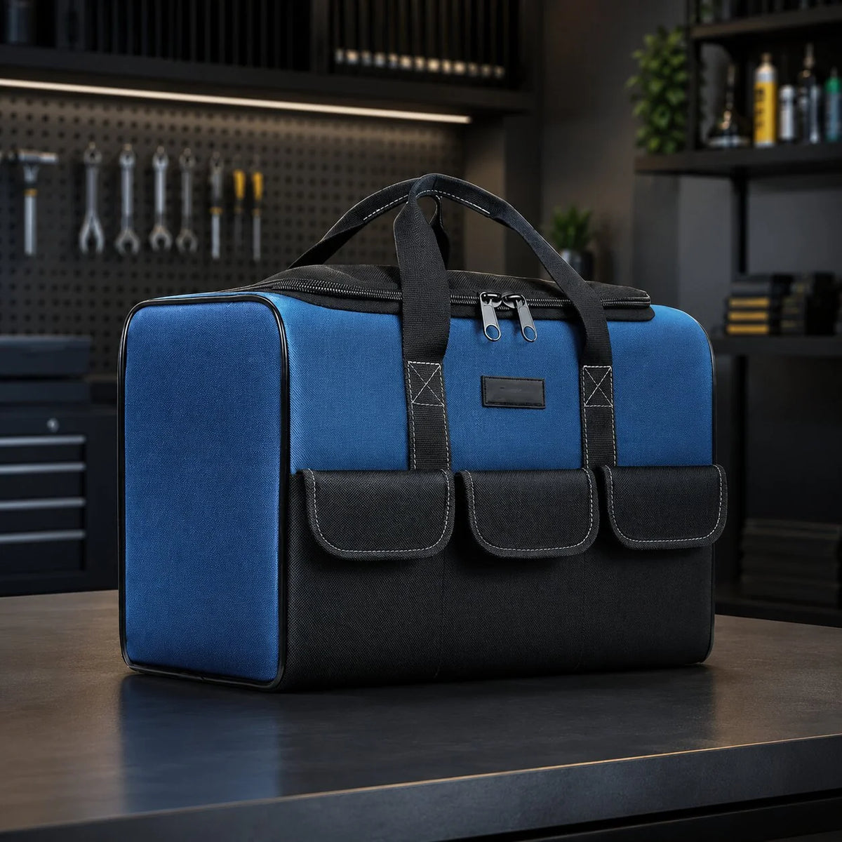 Tool Bag Self-Standing Water-Resistant Multiple Pockets
