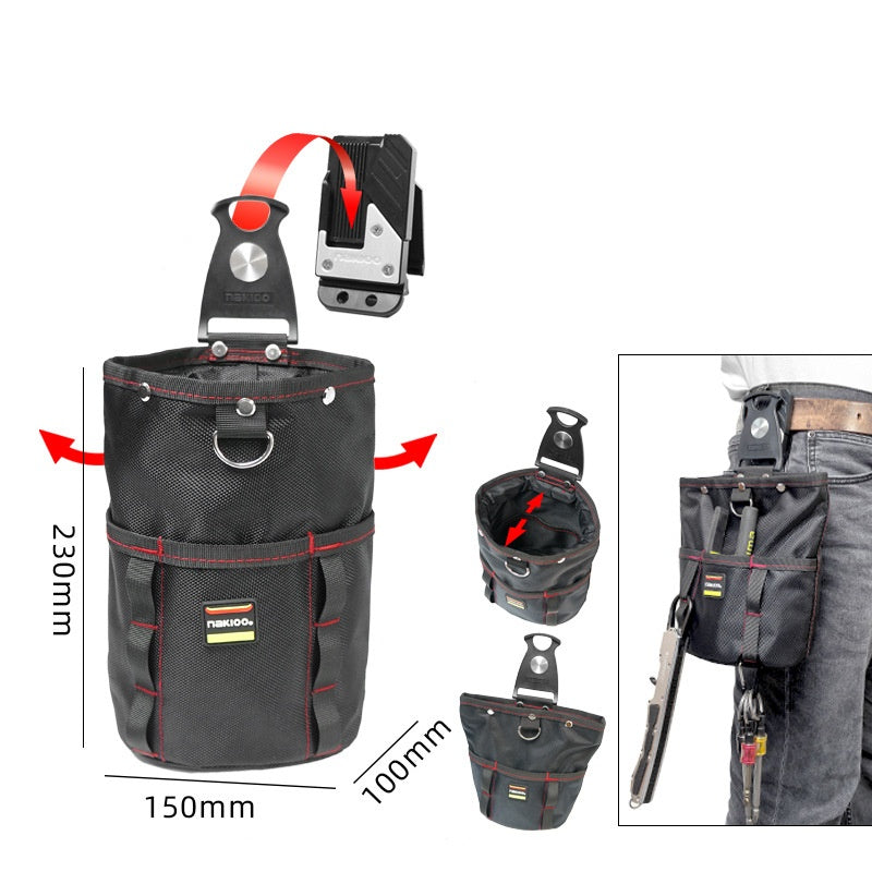 Tool Pouch Clip-On Waterproof Spring-Loaded Closure