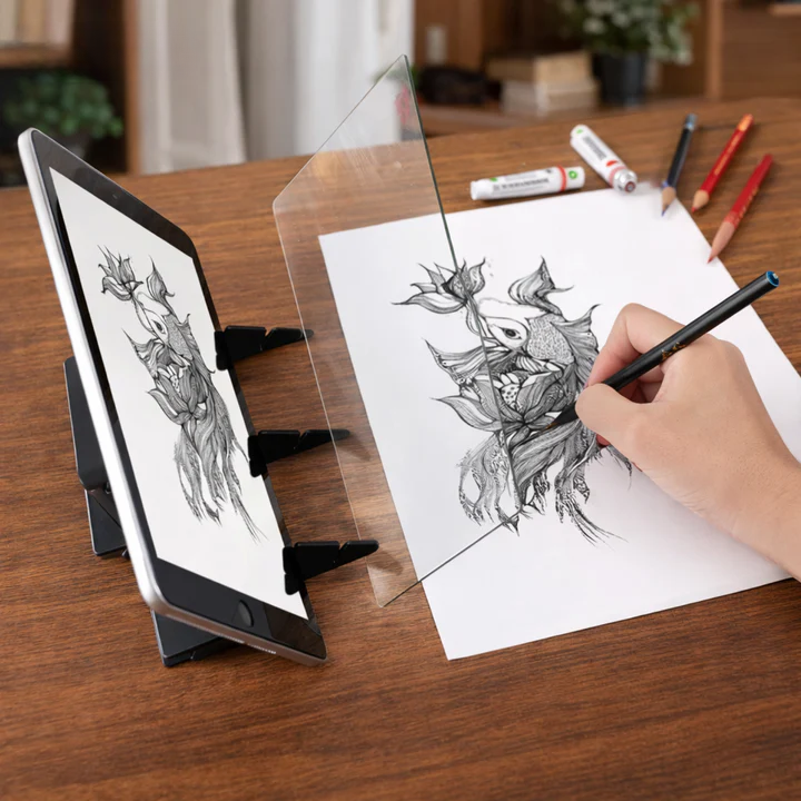 Tracing Board Acrylic Integrated Smartphone Holder & Stable Stand