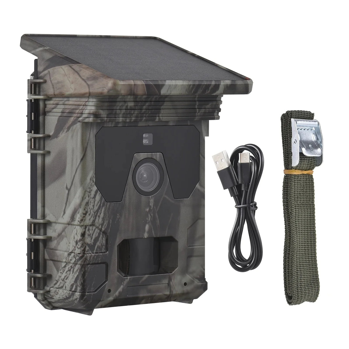 Trail Camera Solar-Powered Night Vision & Micro SD Slot