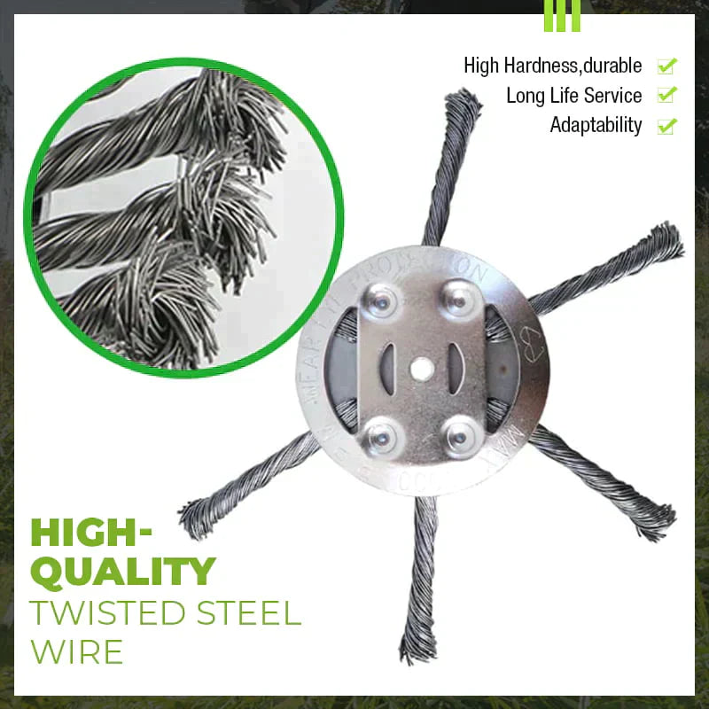 Trimmer Attachment Steel Wire & Iron Disc 15cm