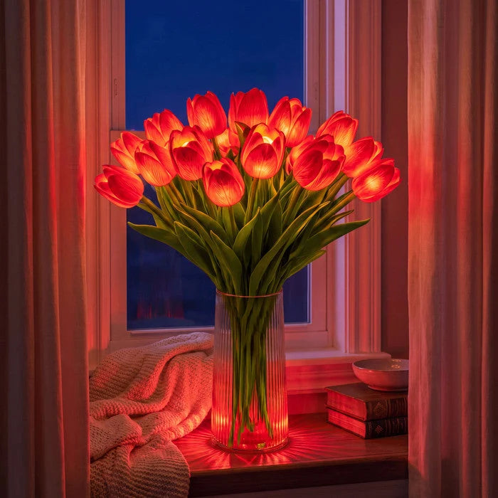 Tulip Bouquet LED Light-Up Set of 10 Stems