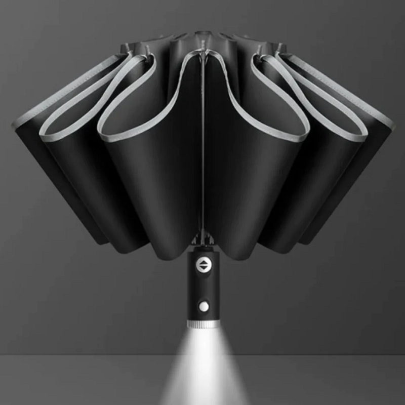 Umbrella Automatic Open LED Handle Wind-Resistant