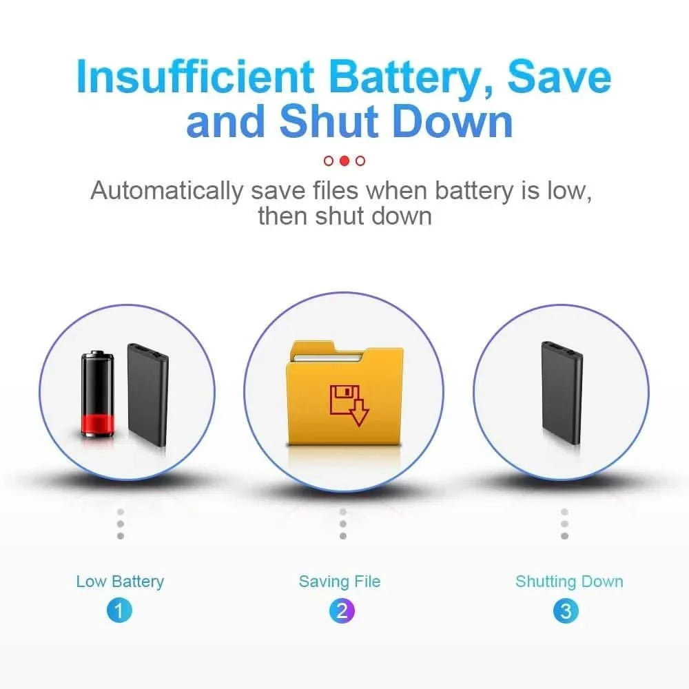 Voice Recorder Voice-Activated 50-Hour Battery Life