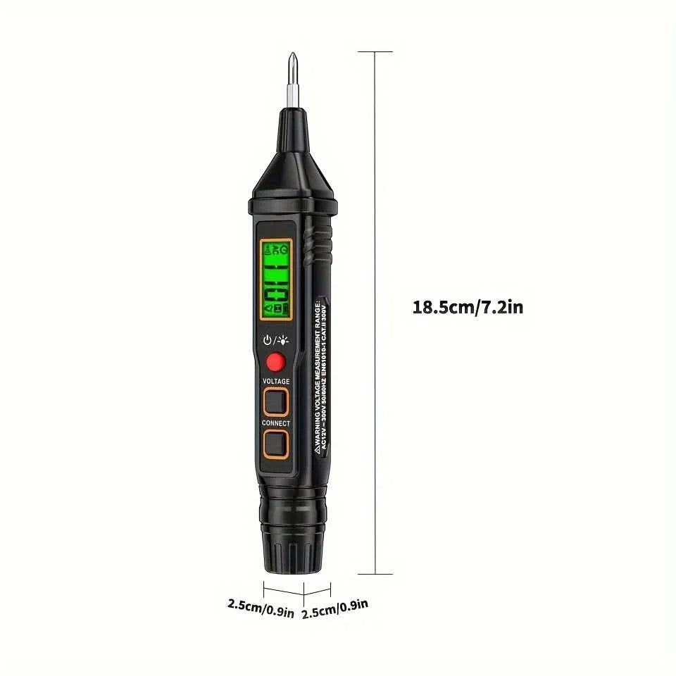 Voltage Tester Pen Non-Contact LCD Display 12–300V AC