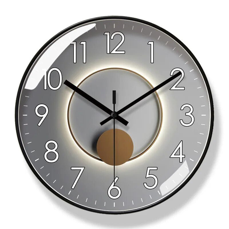 Wall Clock High Contrast Dial Silent Quartz
