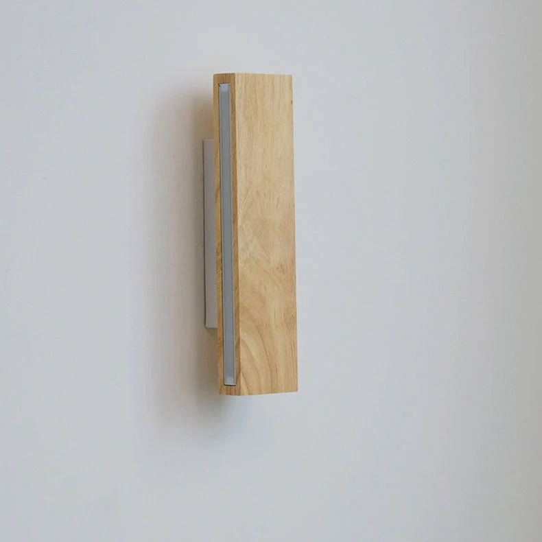 Wall Lamp 360° Swivel Integrated LED Wood & Aluminum