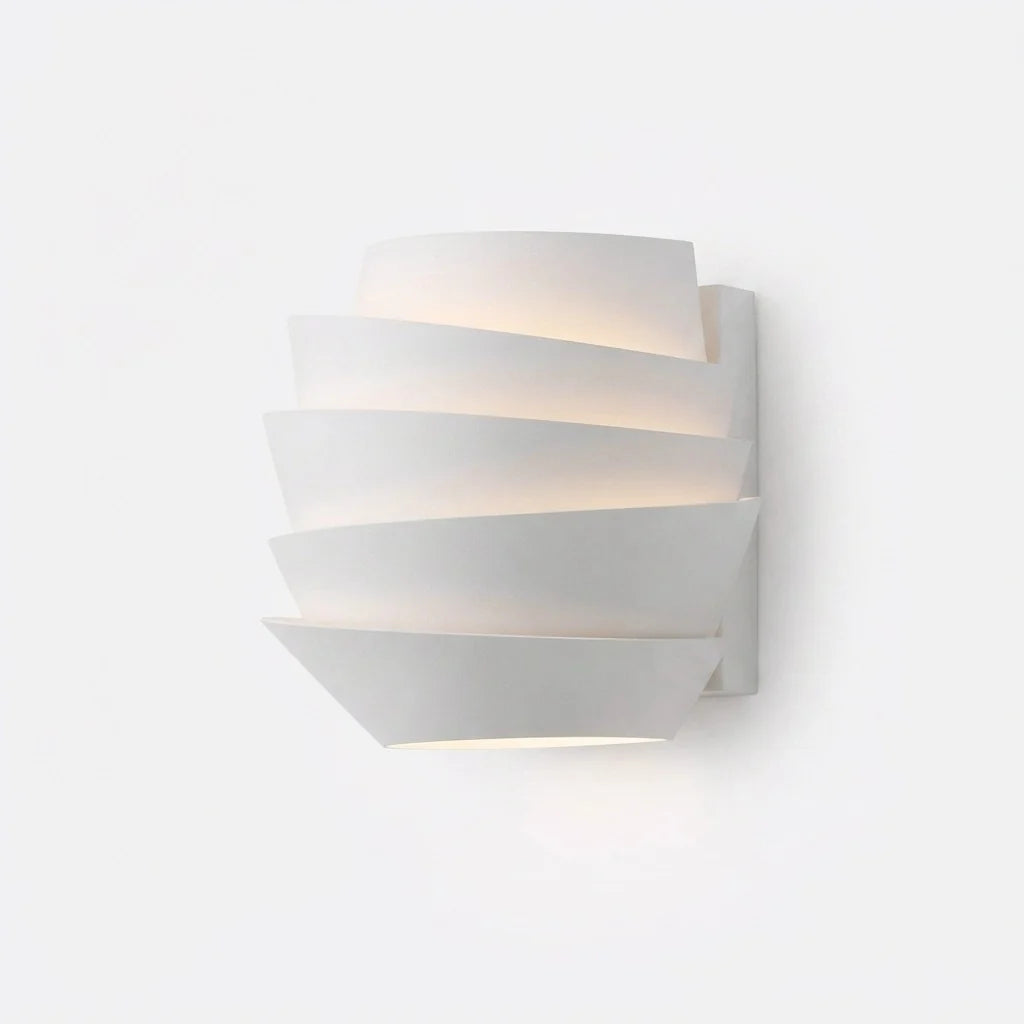 Wall Light Tiered Shell Up & Down Warm Light