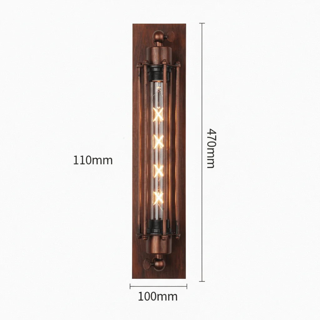 Wall Light Vintage Metal Warm LED Glow