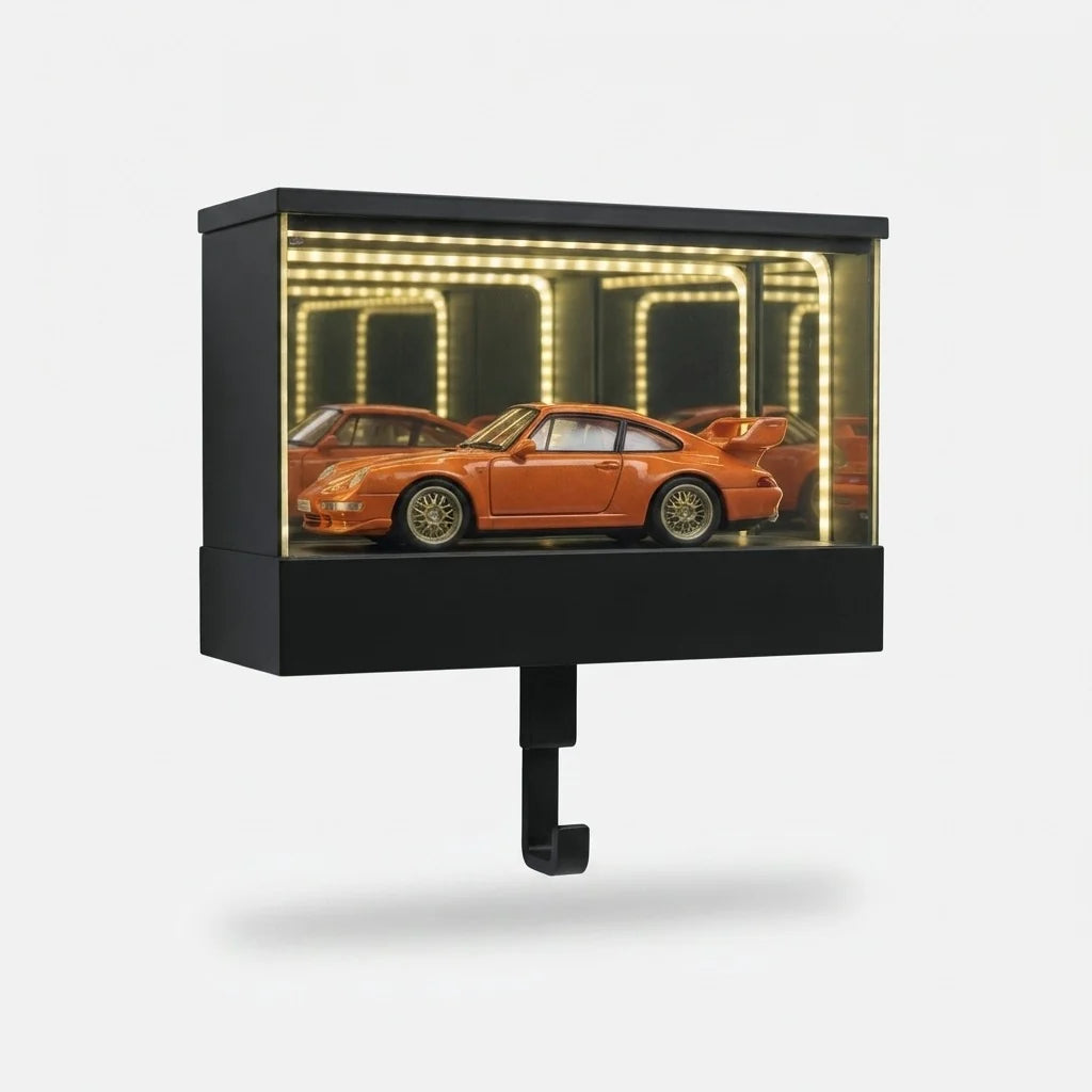 Wall-Mounted Key Holder Infinity Mirror LED