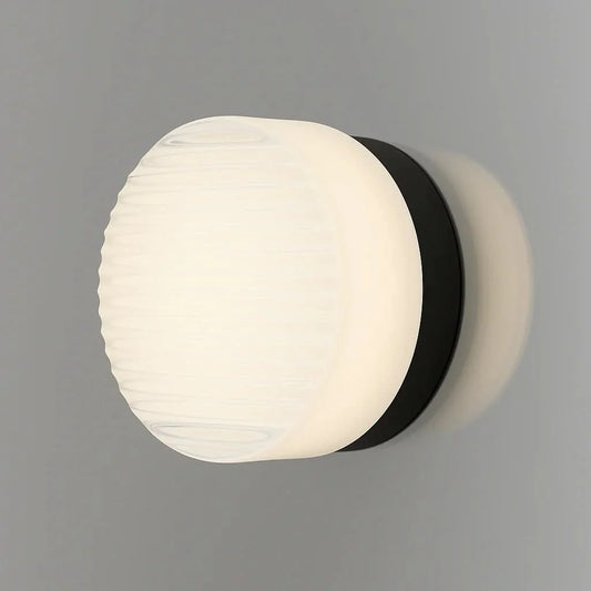 Wall Sconce Dimmable Integrated LED Cast Glass Shade
