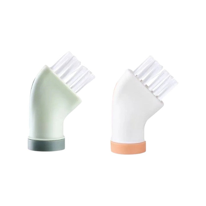Water Bottle Brush Screw-On Water Flow Angled Head Nylon Bristles