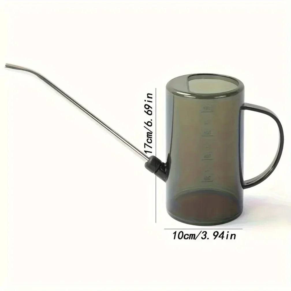 Watering Can Long Metal Spout Transparent Body With Measurements