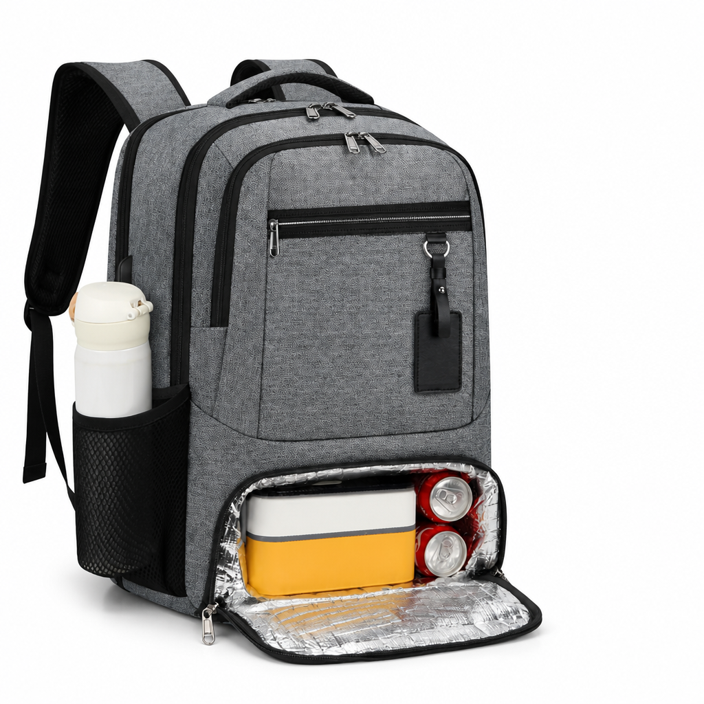Waterproof Insulated TSA-Friendly Laptop & Lunch Backpack (Fits Up to 17.3 in)