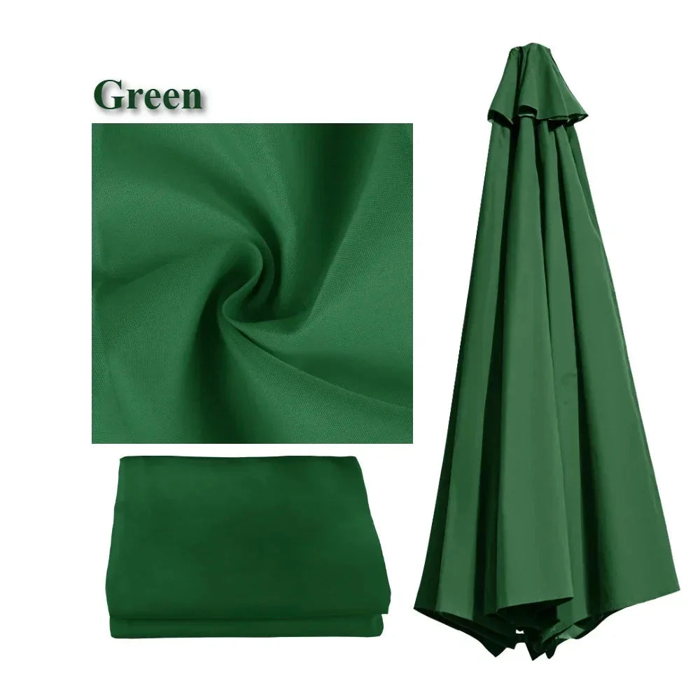 Waterproof Replacement Sun Umbrella Cover for 6/8 Ribs – Garden and Patio Outdoor Use