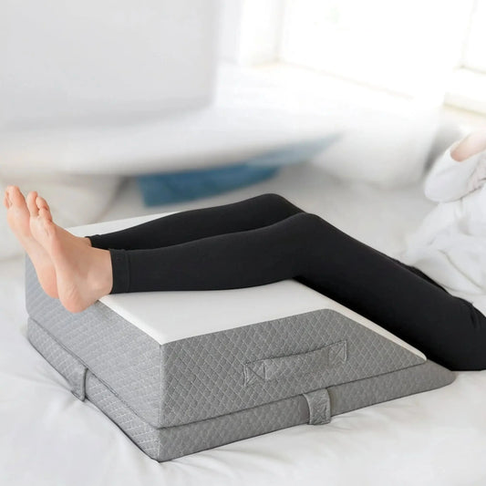 Wedge Pillow Memory Foam Structured Elevation 24 x 24 x 10 Inches