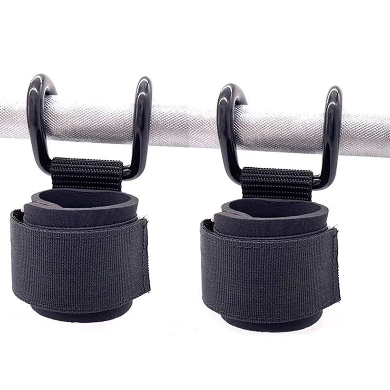 Weightlifting Wrist Straps With Hooks Slip-Resistant Grip