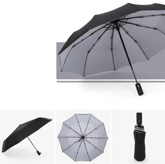 Windproof Automatic Umbrella with Reverse Closing – StormShield Design