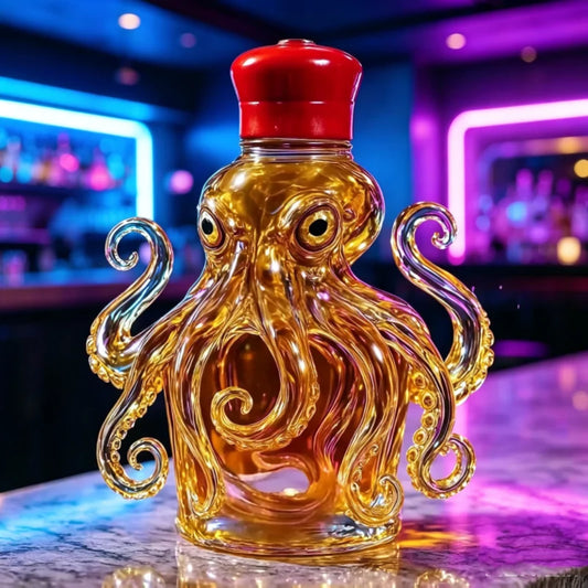 Wine Decanter Lead-Free Glass Nautical Design Drip-Reducing Spout