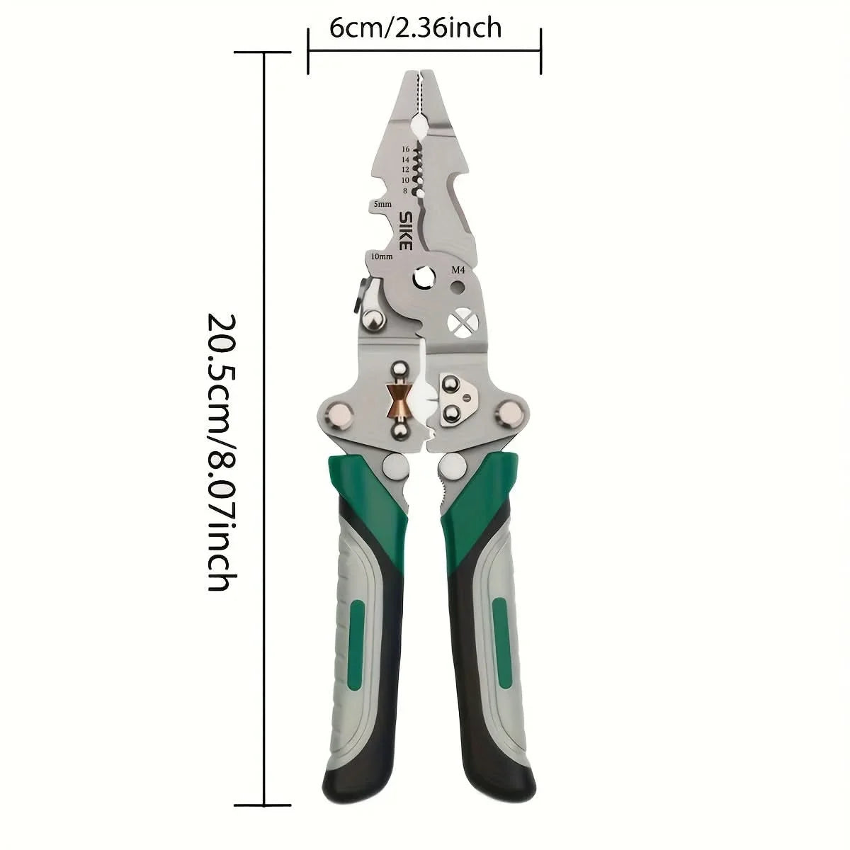 Wire Stripper Pliers Cutting Crimping & Stripping Foldable