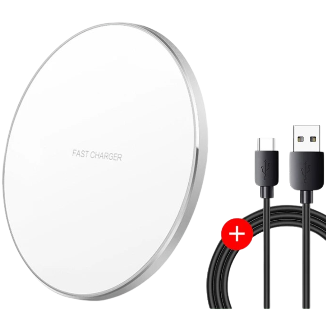 Wireless Charging Pad 30W Fast Charging USB-C Cable Included