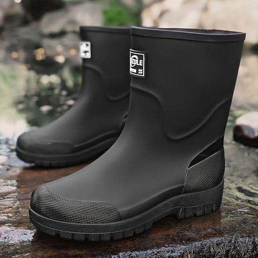 Women's Rain Boots Waterproof Slip-Resistant Cushioned EVA Insole