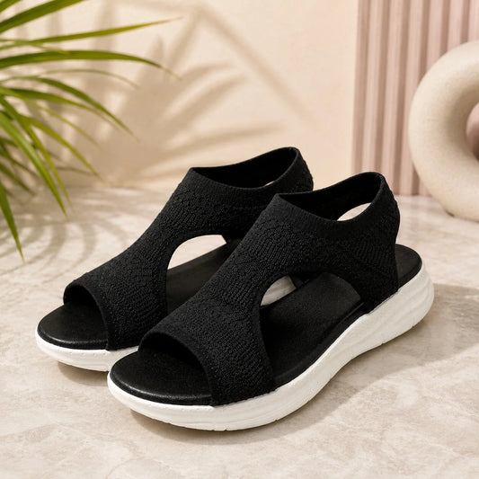 Women's Sandals Contoured Arch Support & Breathable Knit