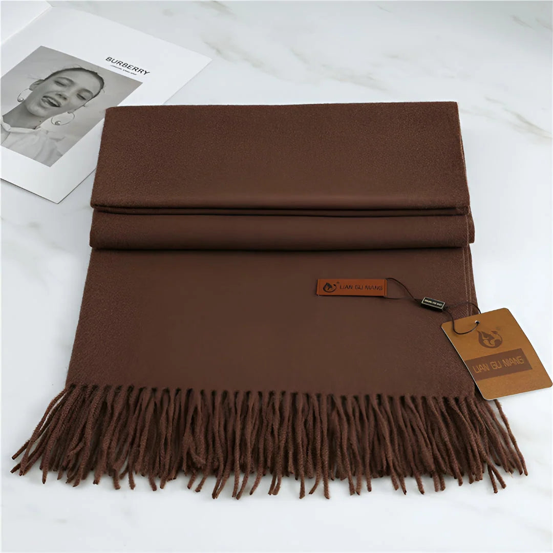 Women's Scarf Cashmere Warmth With Decorative Fringe
